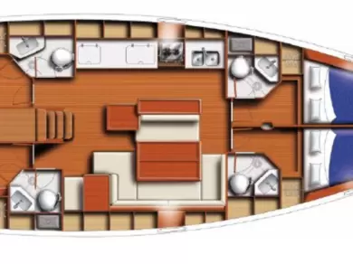 Wynajem Żaglowiec Bénéteau z patentem 