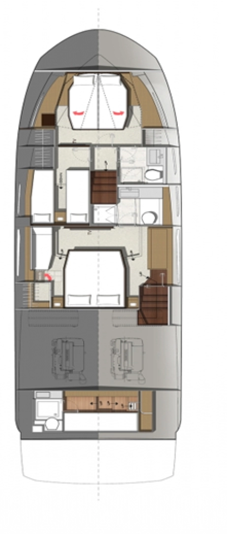 Wynajmij Jeanneau Prestige 520 Flybridge - 3 + 1 cab. w Split