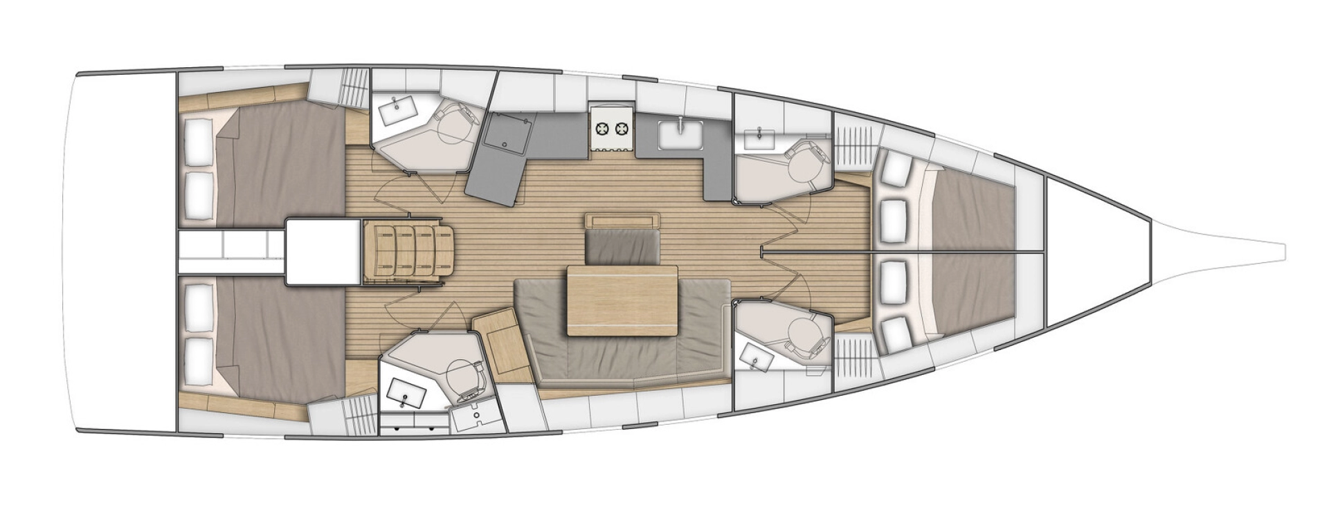 Bénéteau Oceanis 46.1 między profesjonalistami a osobami prywatnymi w Lefkáda