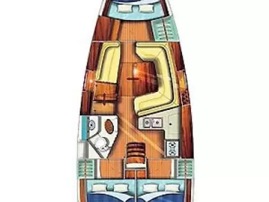 Wynajem Żaglowiec Jeanneau z patentem 