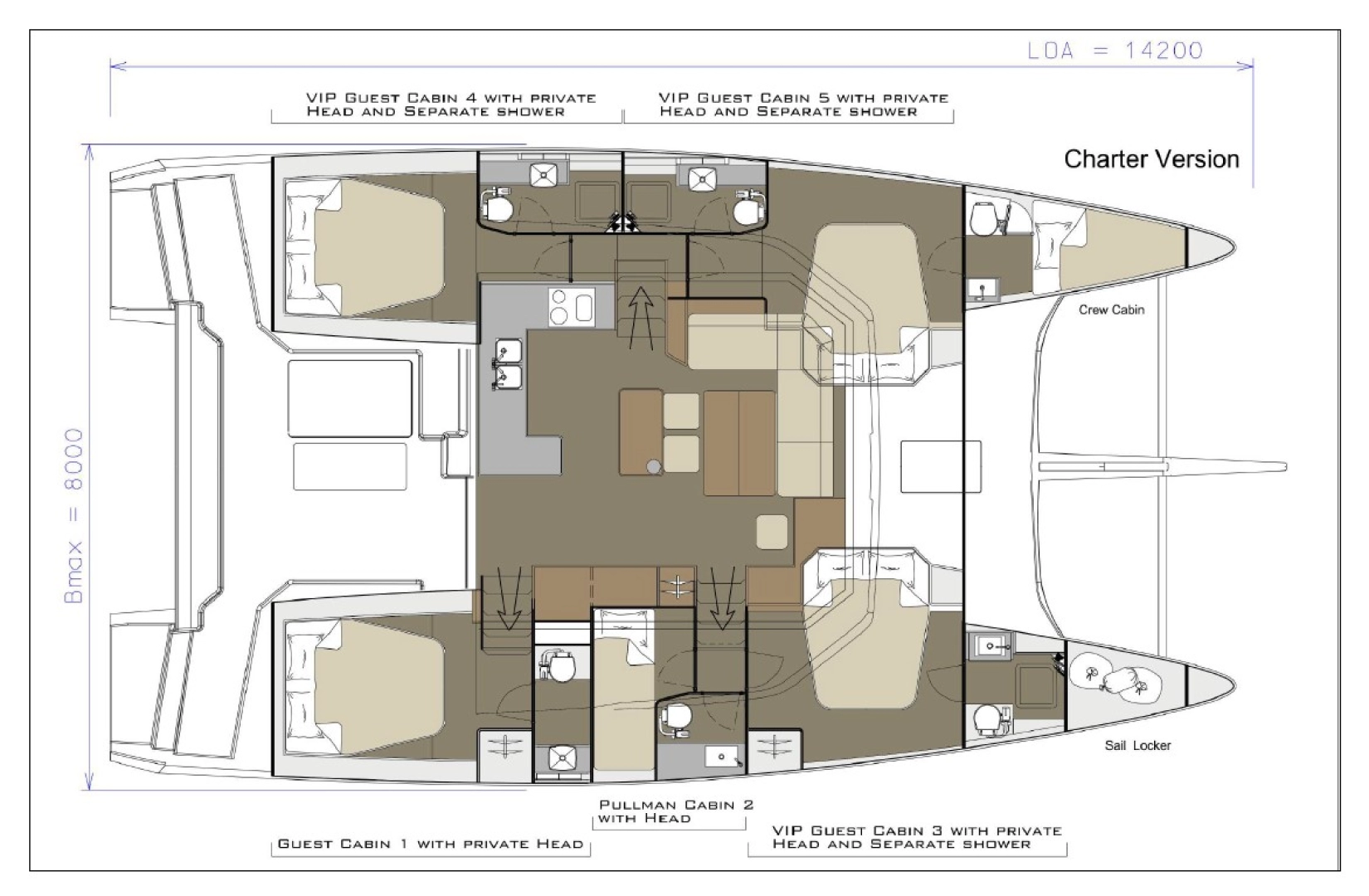 Wynajem Katamaran w Pirovac - Dufour Dufour Catamarans 48 Sail