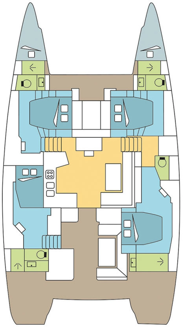 Wynajmij Lagoon Lagoon 52 F w Pirovac