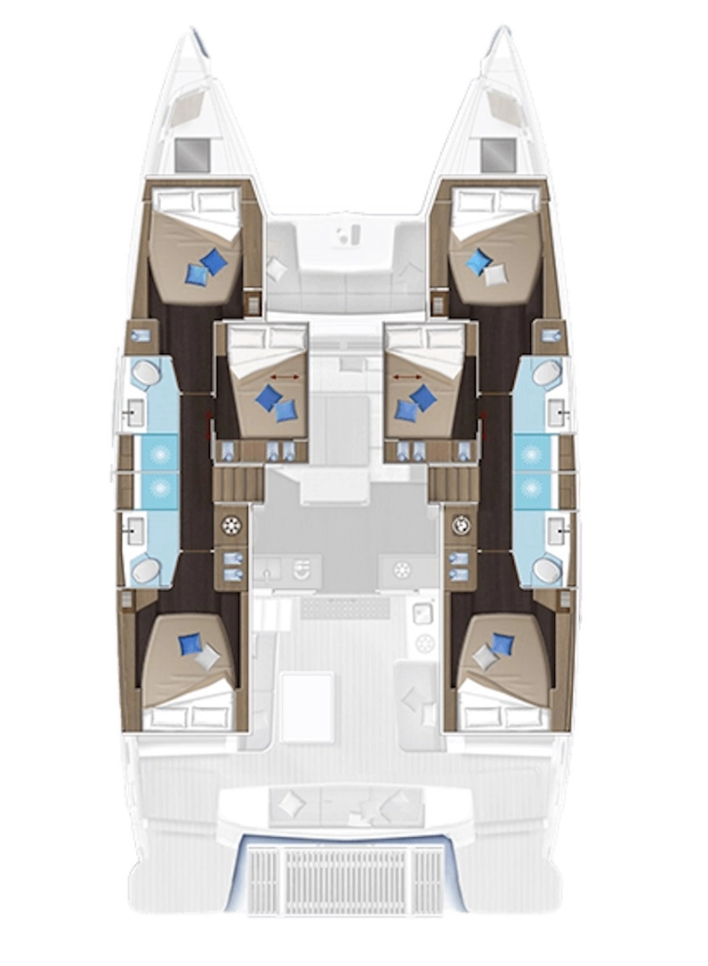 Wynajem łodzi Trogir tanio Lagoon 51