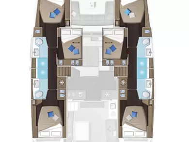Wynajem łodzi Trogir tanio Lagoon 51