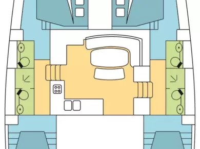 Lagoon Lagoon 421 między profesjonalistami a osobami prywatnymi w Airlie Beach