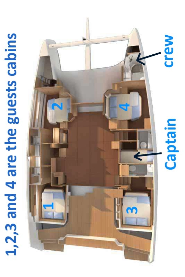 Wynajmij Dufour Dufour Catamarans 48 Sail w Capo d'Orlando