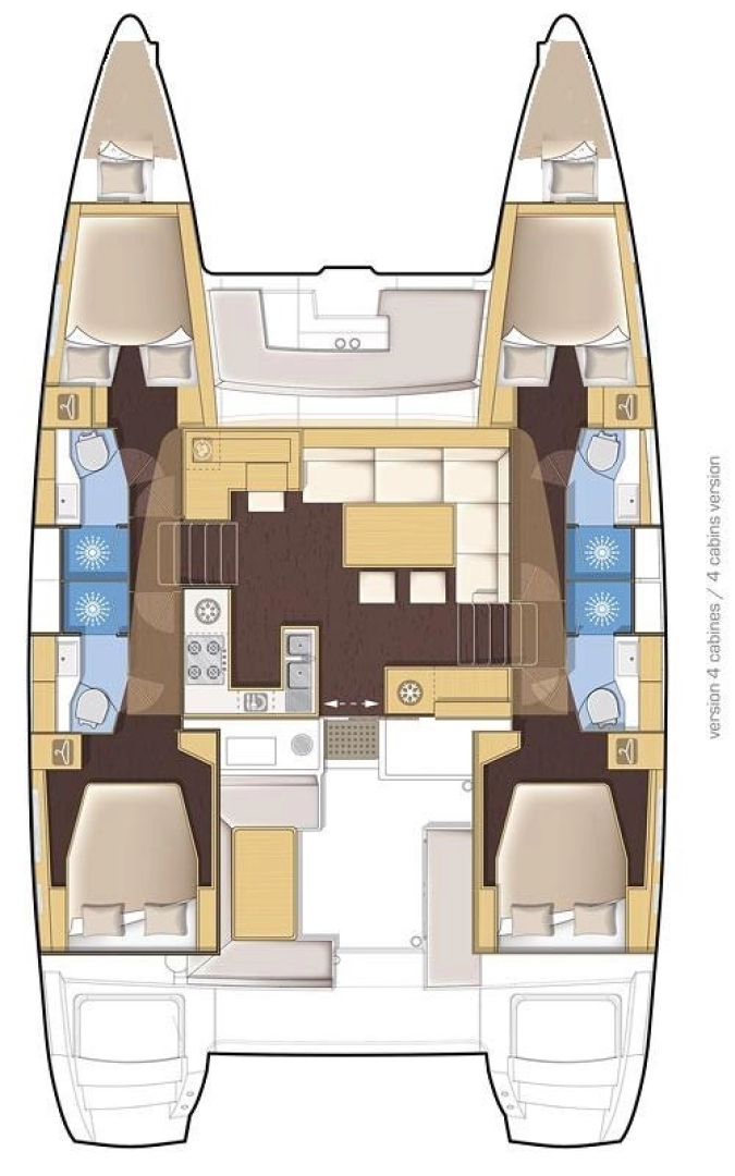 Wynajem Katamaran w Sukosan - Lagoon Lagoon 450 Sport Top