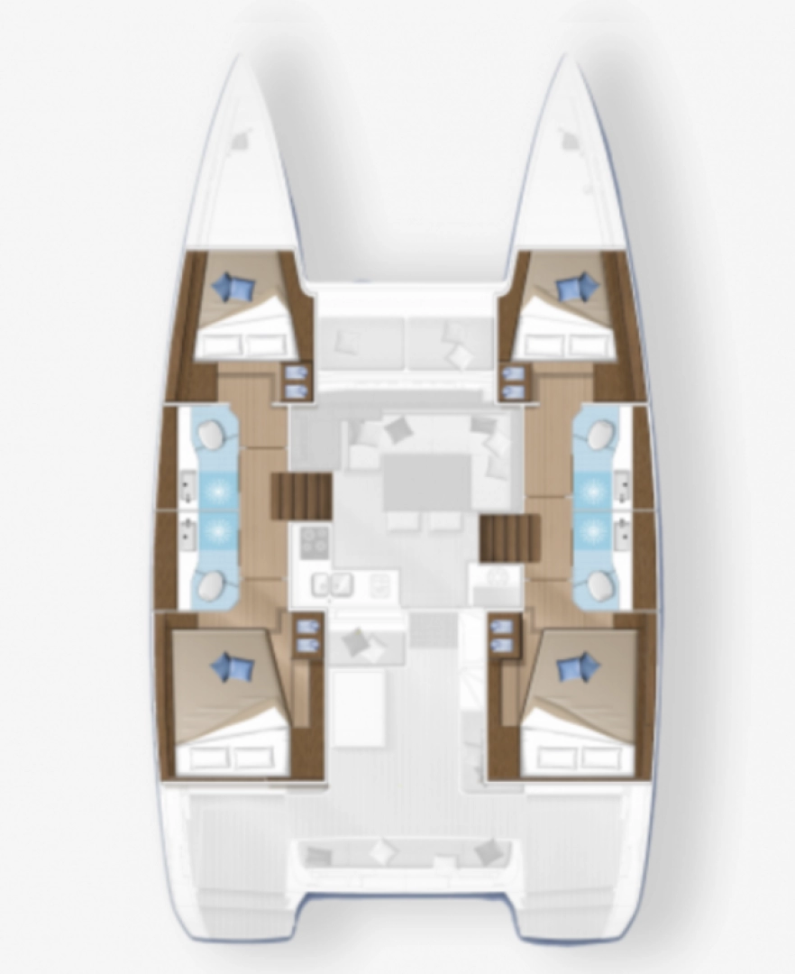 Wynajem łodzi Lagoon Lagoon 40 w Gouvia na SamBoat 