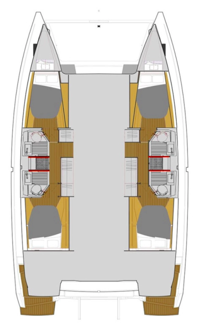 Wynajem Katamaran Fountaine Pajot z patentem 