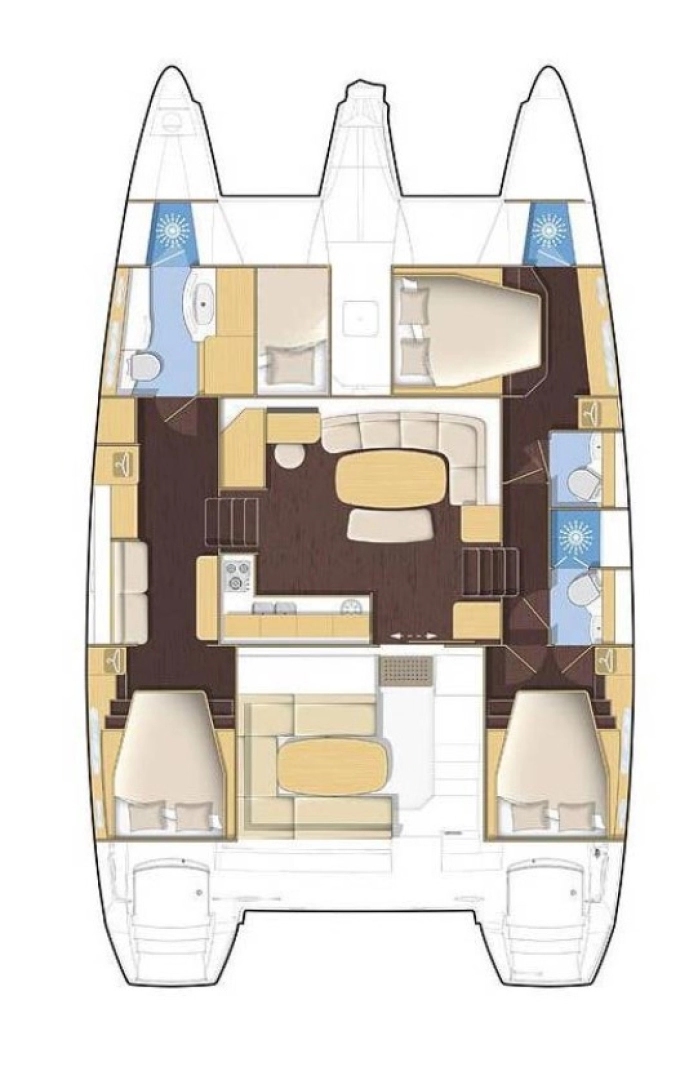 Wynajem łodzi Rogoznica tanio Lagoon 421