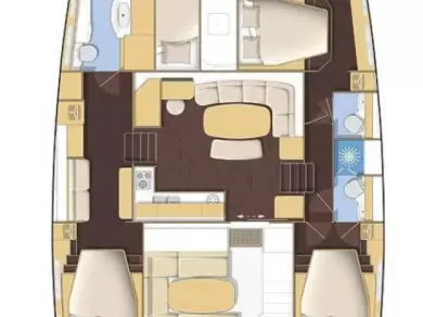 Wynajem łodzi Rogoznica tanio Lagoon 421