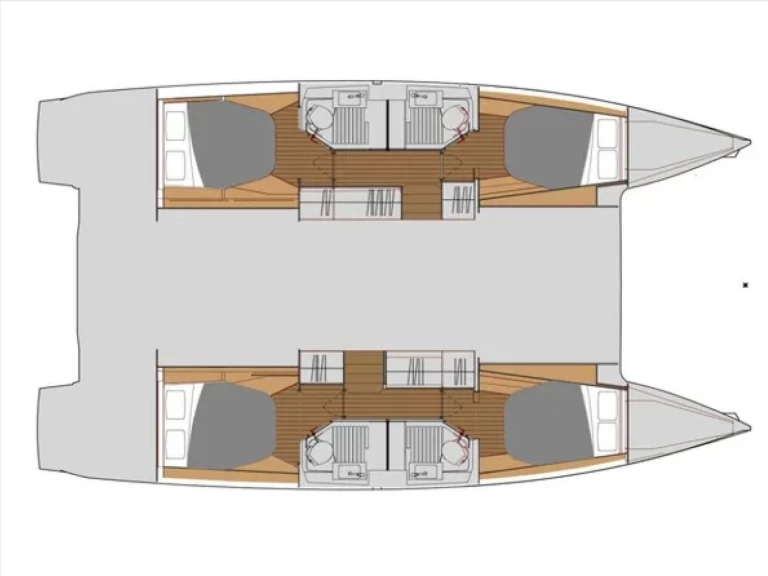 Wynajem Katamaran Fountaine Pajot z patentem 