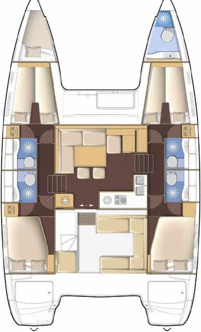 Wynajmij Katamaran z lub bez skippera Lagoon w Lefkáda