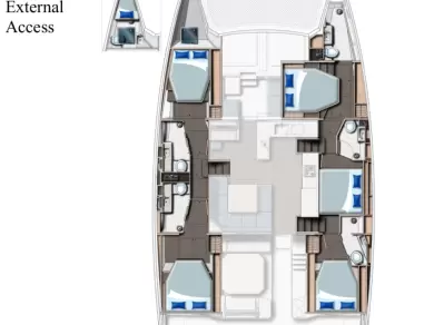Wynajem w Furnari- Leopard Catamarans / Robertson & Caine Leopard 50 - 5 + 1 cab na SamBoat