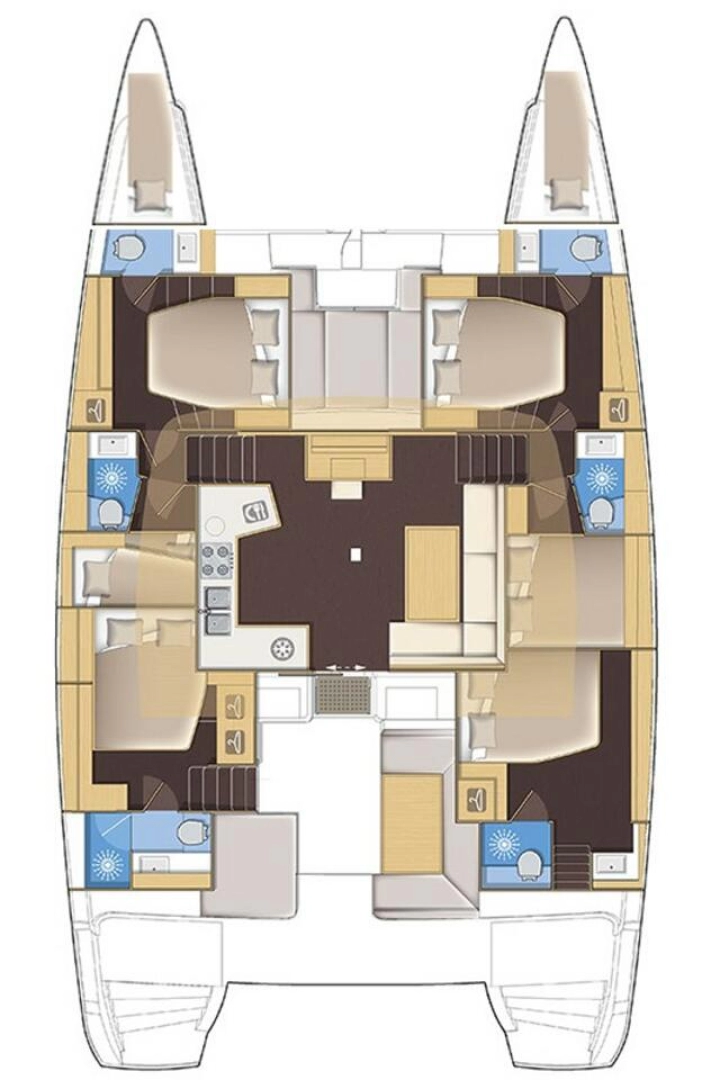 Wynajmij Lagoon Lagoon 52 F w Trogir