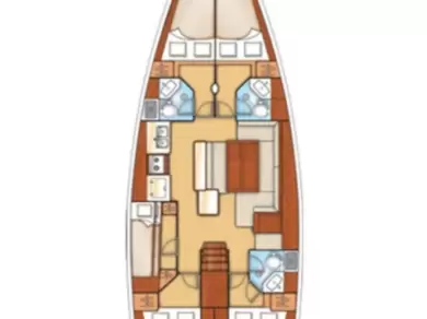 Wynajmij Bénéteau Oceanis 50 Family w Marina Milna Kanarija