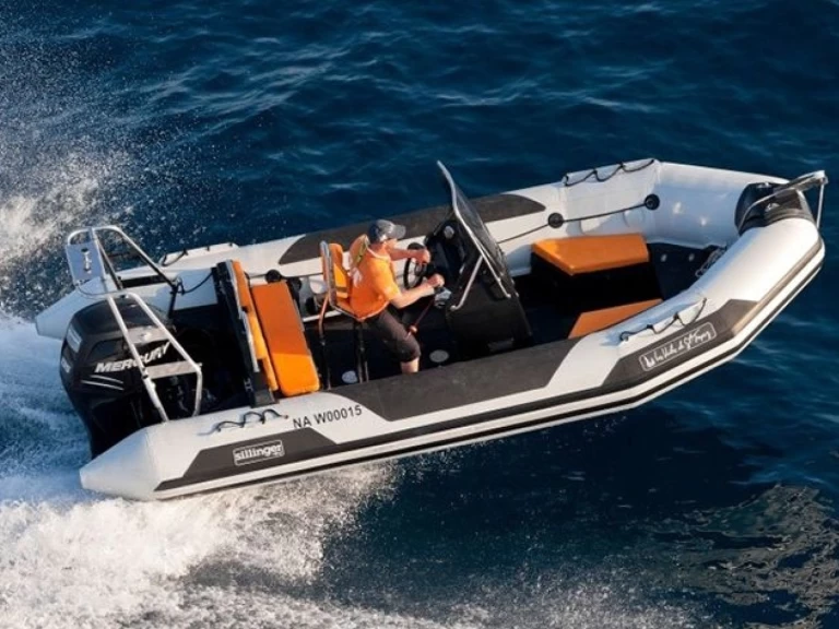 Wynajem Łódż półsztywna Sillinger z patentem 