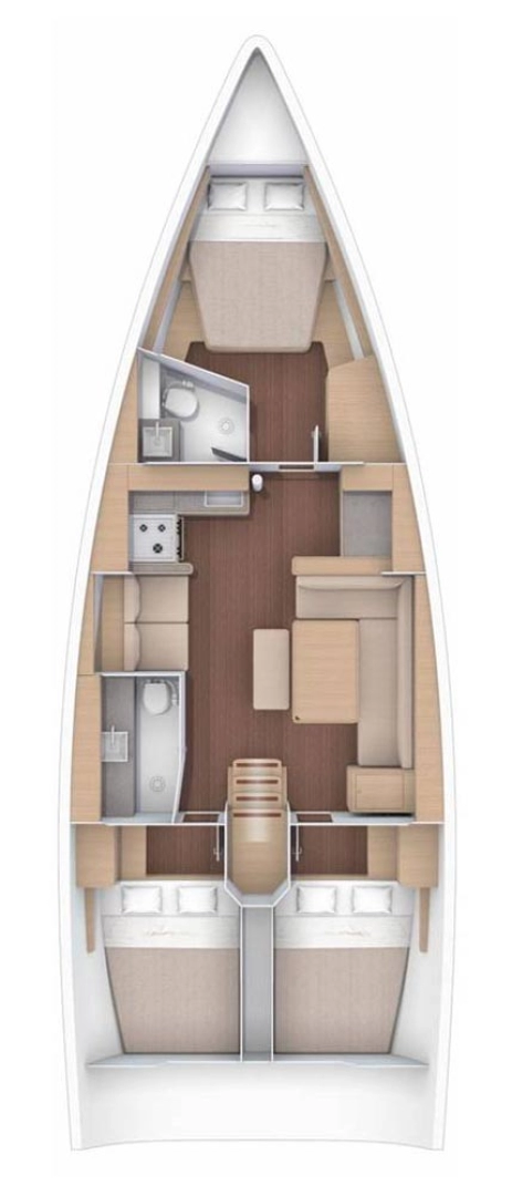 Wynajem łodzi Dufour Dufour 430 w Jezera na SamBoat 