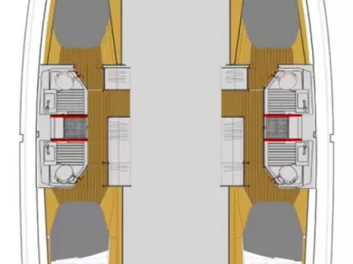 Wynajem Katamaran Fountaine Pajot z patentem 