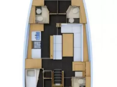 Wynajem Żaglowiec Jeanneau z patentem 