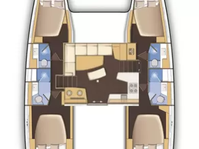 Wynajem łodzi Trogir tanio Lagoon 42