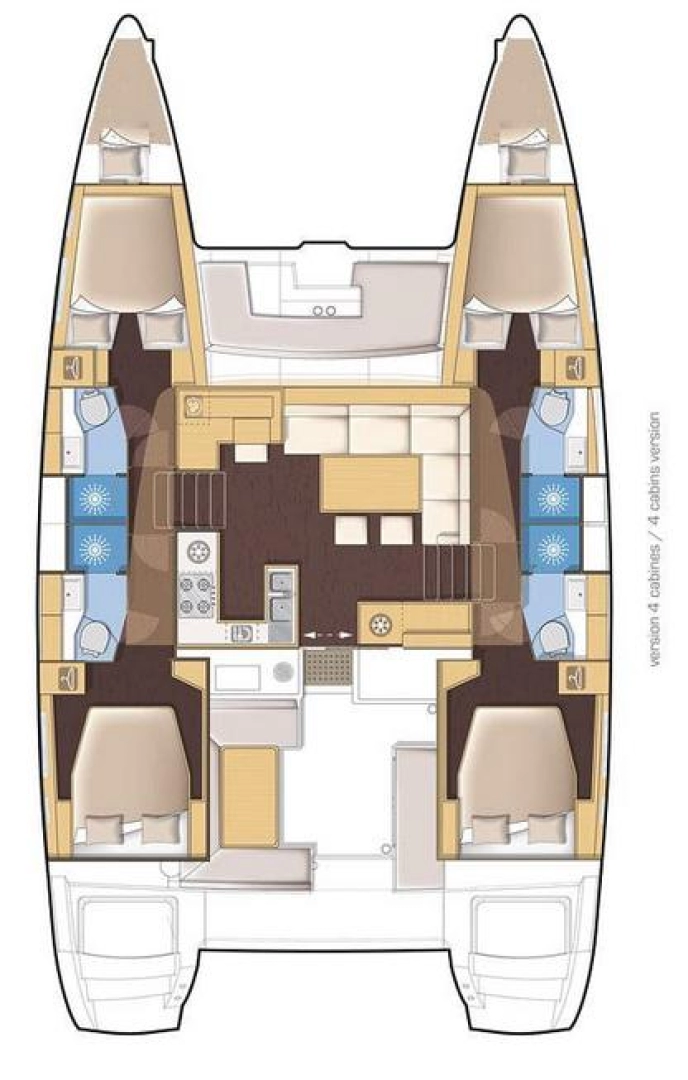 Wynajem Katamaran w Palma de Mallorca - Lagoon Lagoon 450 F