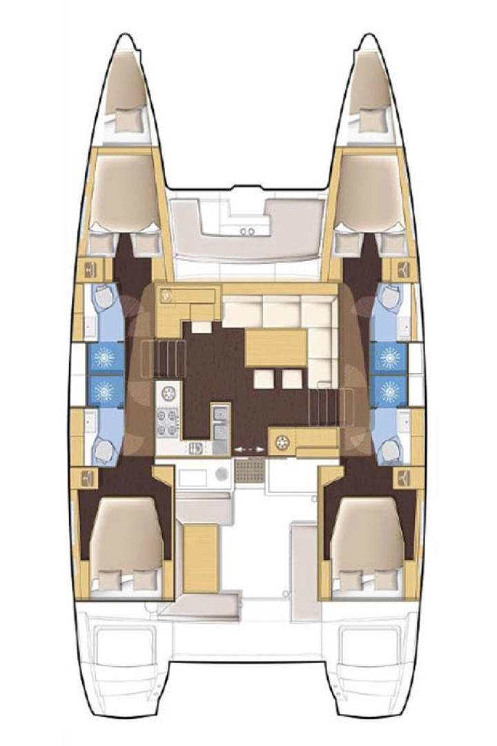 Wynajem Katamaran Lagoon z patentem 