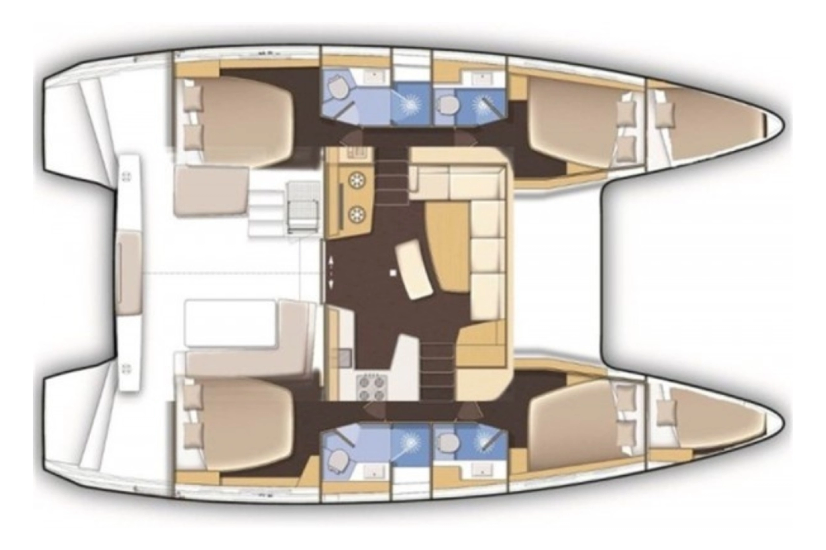 Lagoon Lagoon 42 między profesjonalistami a osobami prywatnymi w Biograd na Moru