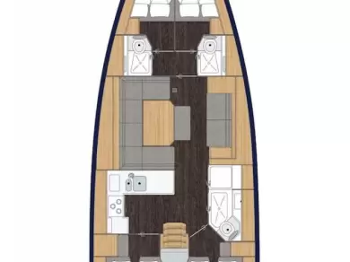 Wynajem Żaglowiec Bavaria z patentem 