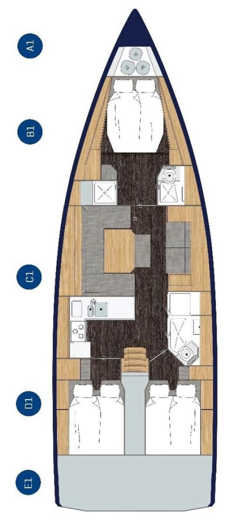 Wynajem Żaglowiec w Zadar - Bavaria Bavaria C45