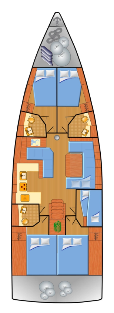 Wynajem Żaglowiec w Punat - Bénéteau Oceanis 51.1