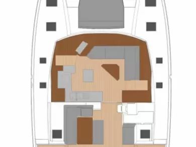 Wynajem Katamaran Fountaine Pajot z patentem 