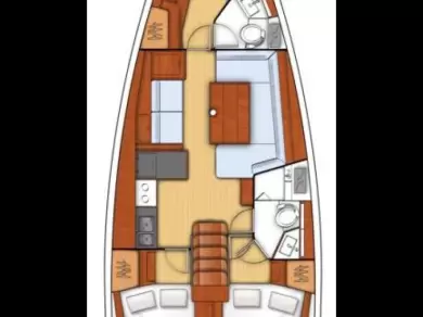 Wynajem łodzi Gouvia tanio Oceanis 41