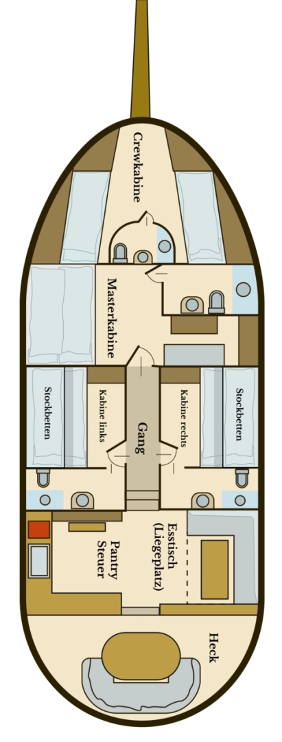 Wynajem Żaglowiec w Pirovac - Custom Made Larus - 3 + 1 cab.