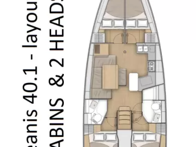 Wynajem łodzi Bénéteau Oceanis 40.1 w Pomer na SamBoat 