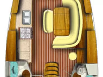 Wynajem Żaglowiec Jeanneau z patentem 