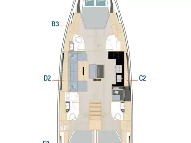 Wynajem łodzi Sibenik tanio Hanse 510