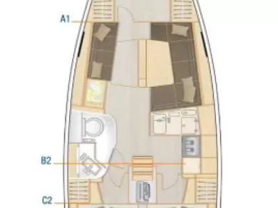 Wynajem łodzi Hanse Hanse 388 w Donji Seget na SamBoat 