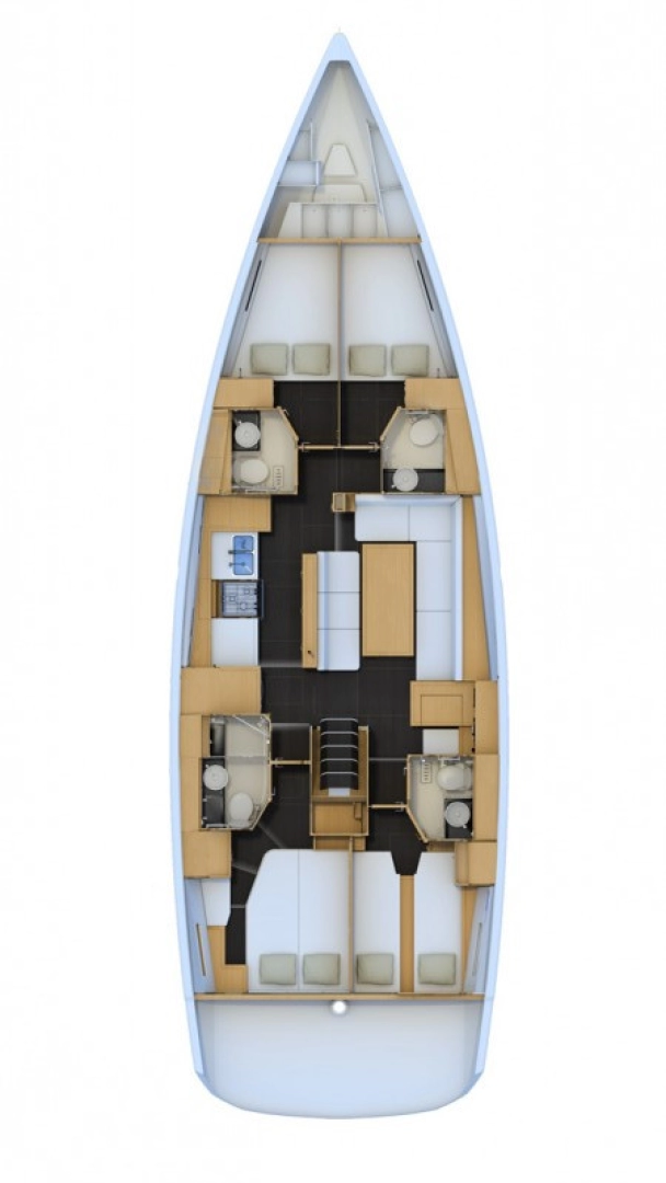 Wynajem Żaglowiec Jeanneau z patentem 