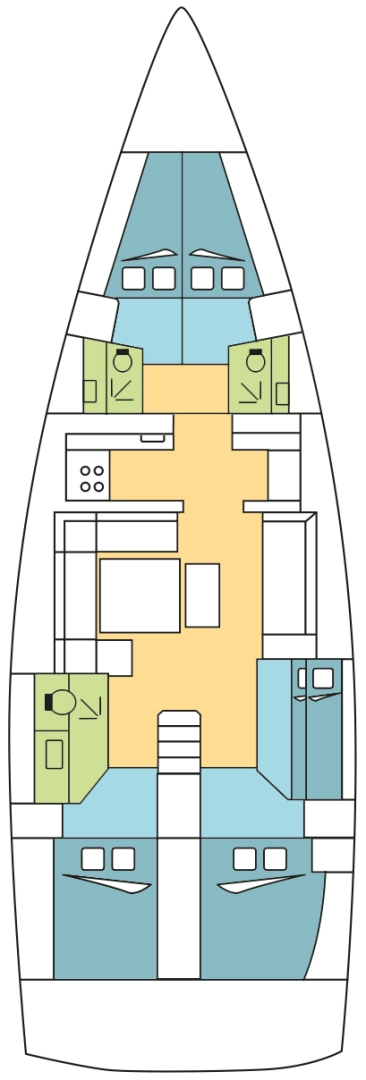 Wynajmij Dufour Dufour 500 Grand Large w Jolly Harbour
