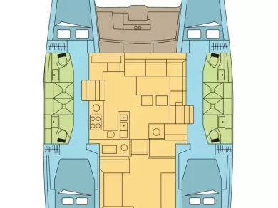 Wynajem Katamaran Lagoon z patentem 