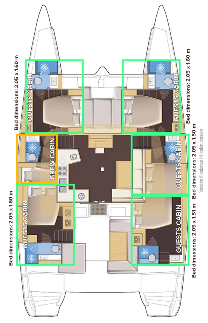 Wynajem Katamaran Lagoon z patentem 