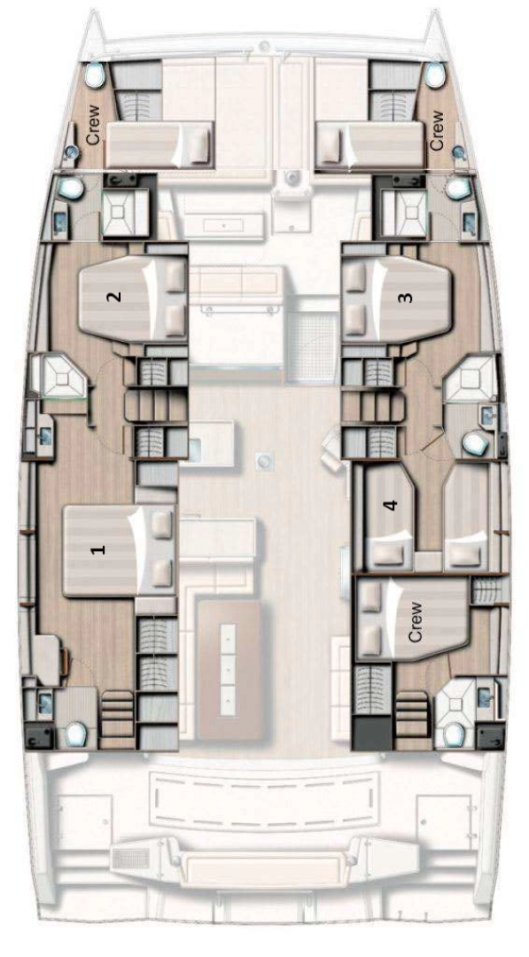 Wynajem Katamaran w Capo d'Orlando - Bali Bali 5.4