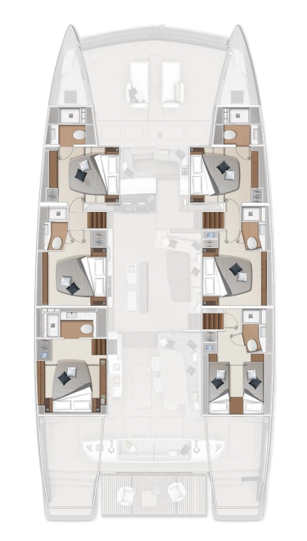 Wynajem Luksusowy jacht w Elliniko - Lagoon Lagoon Sixty 7