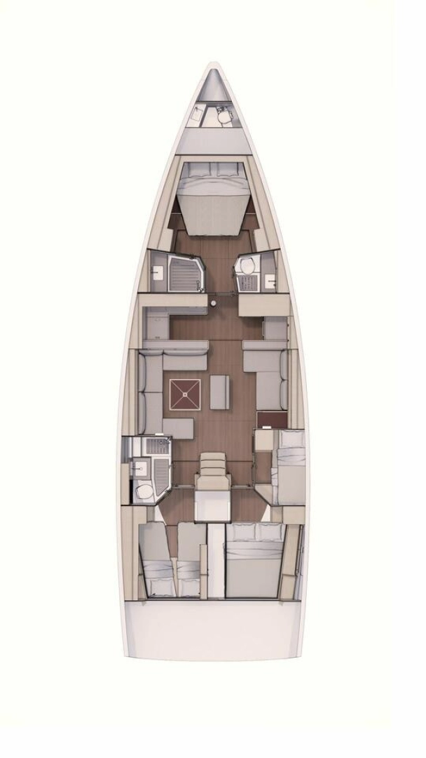 Wynajem Żaglowiec Dufour z patentem 