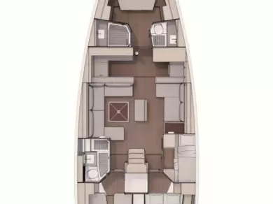 Wynajem Żaglowiec Dufour z patentem 