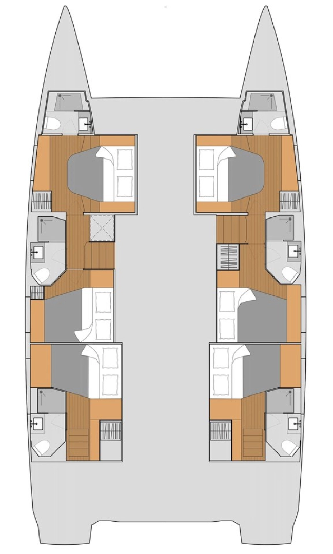 Wynajem Katamaran Fountaine Pajot z patentem 