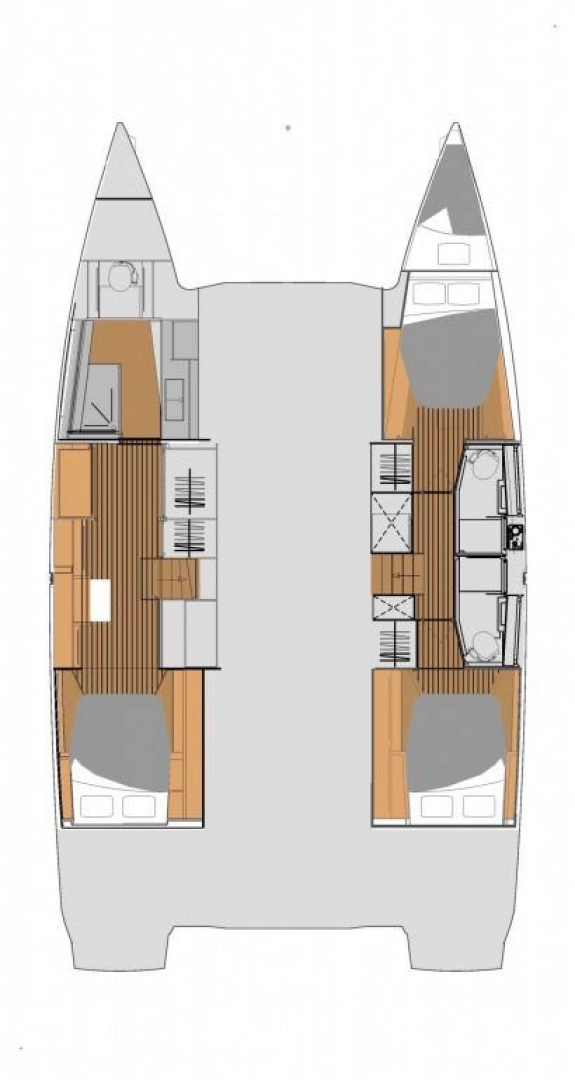 Fountaine Pajot Elba 45 między profesjonalistami a osobami prywatnymi w Frenchtown
