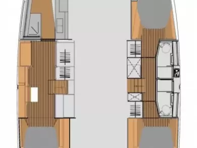 Fountaine Pajot Elba 45 między profesjonalistami a osobami prywatnymi w Frenchtown