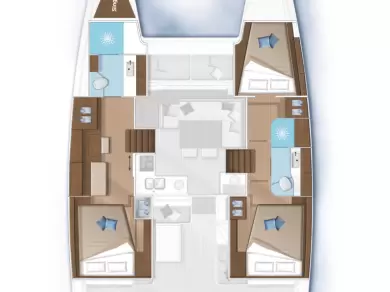 Wynajem Katamaran Lagoon z patentem 